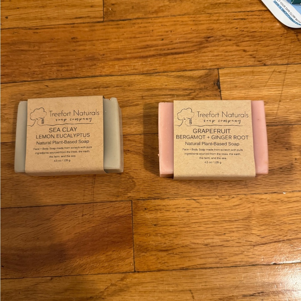 Tree Fort Natural Organic Soap 2 bath handmade included